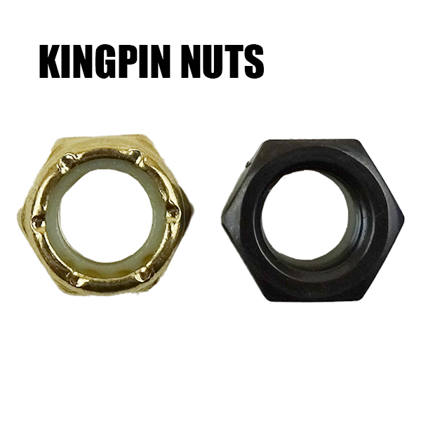 SW KINGPIN NUTS/キングピンナット BLACK/GOLD 2個1セット スケートボード用パーツ スケボーSK8 工具別売り 2022[返品、交換及びキャンセル不可]