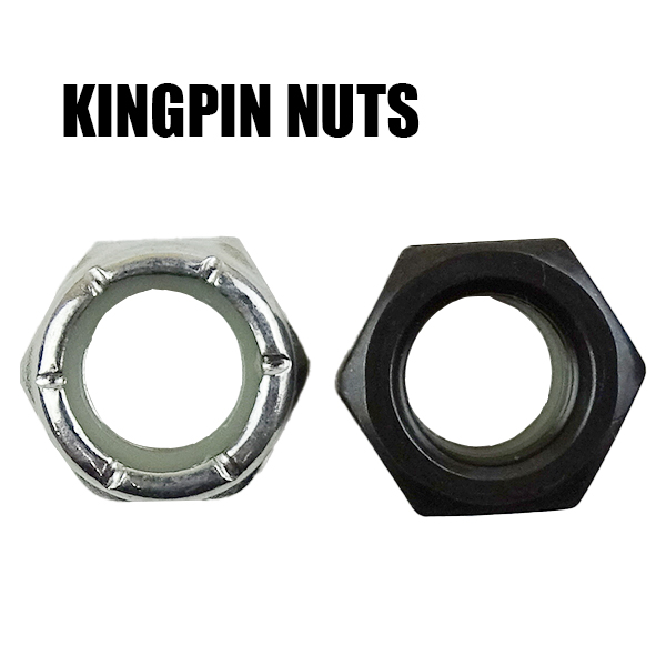 SW KINGPIN NUTS/キングピンナット SILVER/BLACK 2個1セット スケートボード用パーツ スケボーSK8 工具別売り 2022[返品、交換及びキャンセル不可]