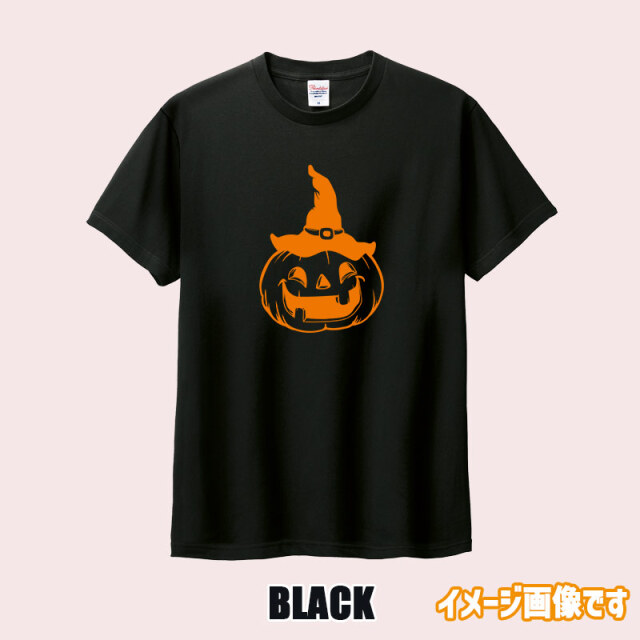 ハロウィンワンダーランドプリントカットソー ハロウィン柄プリント半袖Tシャツ PUMPKIN-FACE ワンズプリント