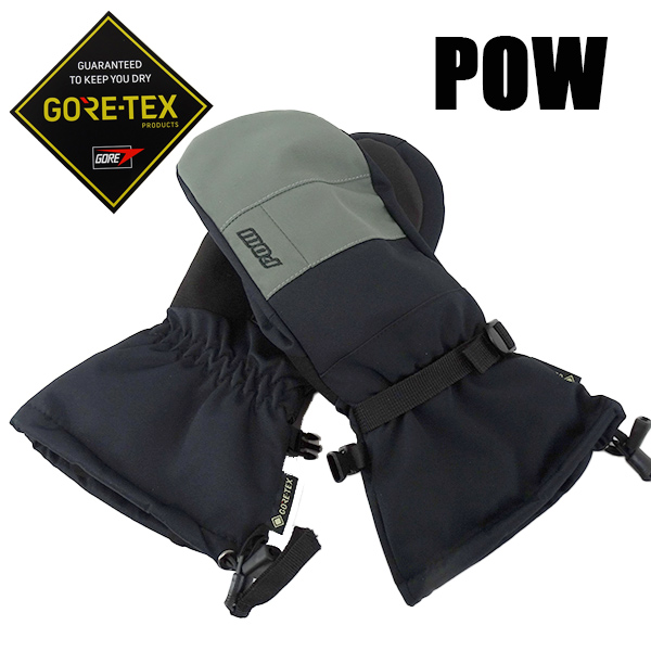 pow グローブ　スノーボード　ミトン　gore-tex　ゴアテックス POW スキー スノーボード ゴアテックス メンズ グローブ POW 5本
