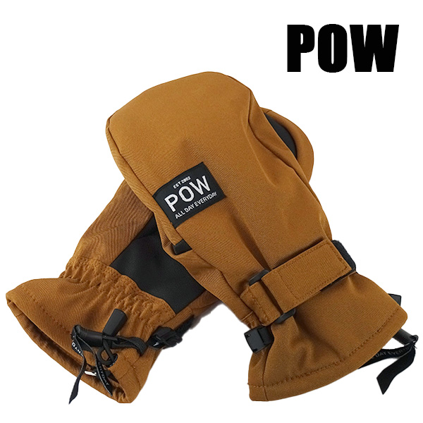 パウ スノーボードグローブ ミトン POW XG MITT GLOVE RUBBER HIPOLA防水 ユニセックス SNOW BOARD スノボ 22-23 手袋[返品、交換及びキャンセル不可]