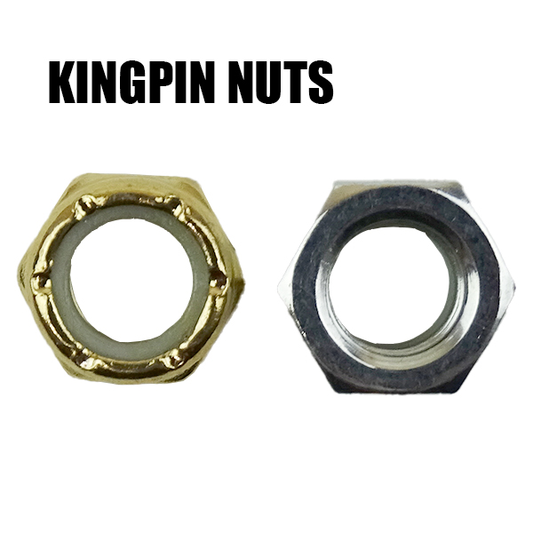 SW KINGPIN NUTS/キングピンナット SILVER/GOLD 2個1セット スケートボード用パーツ スケボーSK8 工具別売り 2022[返品、交換及びキャンセル不可]