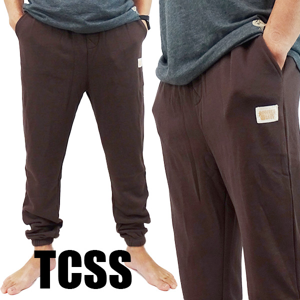 TCSS/The Critical Slide Society KICK BACK TRACK PANT TOBACCO メンズ スウェットパンツ ボトムス トラックパンツ ロングパンツ 裏起毛 PT2210[返品、交換及びキャンセル不可]