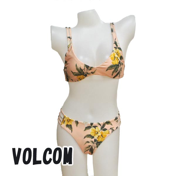 VOLCOM/ボルコム 新作レディース BIKINI GROWING SOLO VNECK/CHEEKY LPC 女性用 水着 ビキニ [返品、交換及びキャンセル不可] 