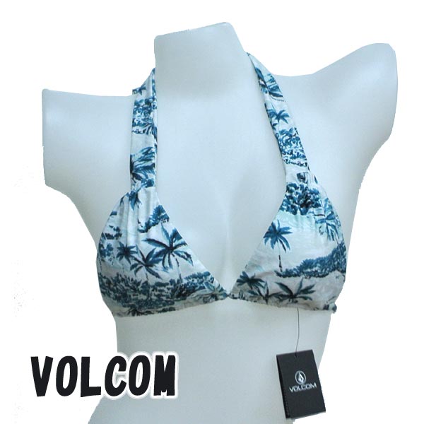 VOLCOM/ボルコム 新作レディース BIKINI TOP IM NOT SHORE TRI TBL女性用 水着 ビキニトップ [返品、交換及びキャンセル不可] 