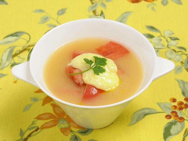 夏キャン!「門前みそ無添加カップ8個詰合せ」 13748 トマトとチーズの夏のさっぱり味噌汁
