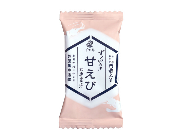 丸ごと甘エビにビックリ!「ずくいらず・甘えび」/601 ずくいらず甘えび2022夏Ver すや亀フリーズドライ味噌汁