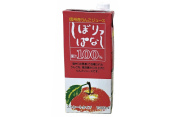 りんご100％果汁ジュース　しぼりっぱなし１L　発売中