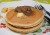 すや亀のくるみ味噌乗せ　ホットケーキ パンケーキクルミ味噌添え