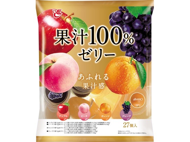 エース 果汁100%ゼリー 27個