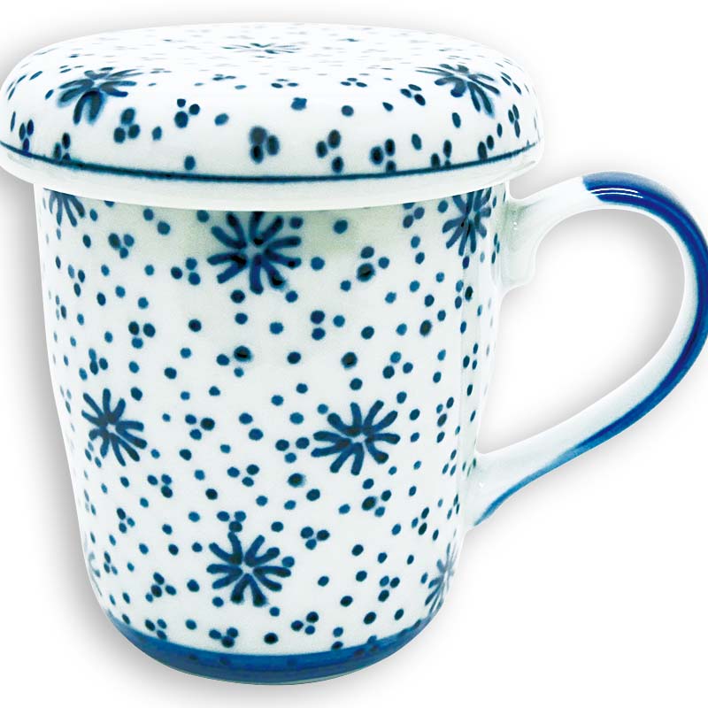 フィルター イン マグカップ（花ちらし）（フィルターインマグ　茶こし・フタ付きマグカップ）