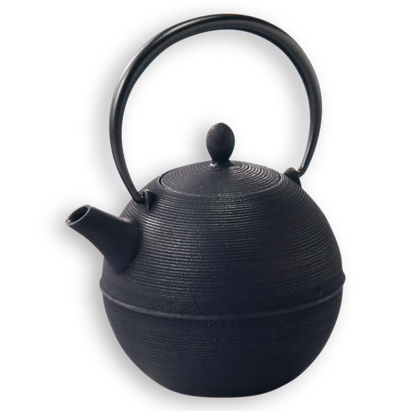 日の丸 黒 鉄瓶（盛岡南部鉄器） 鈴鹿園