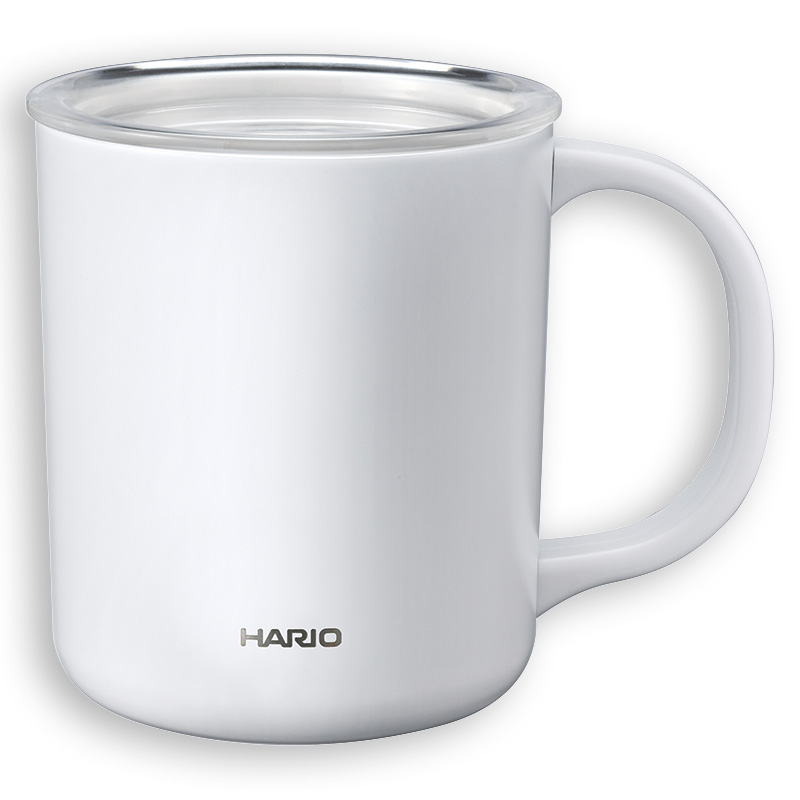 セラミックコーティング真空保温マグカップ 350ml ホワイト