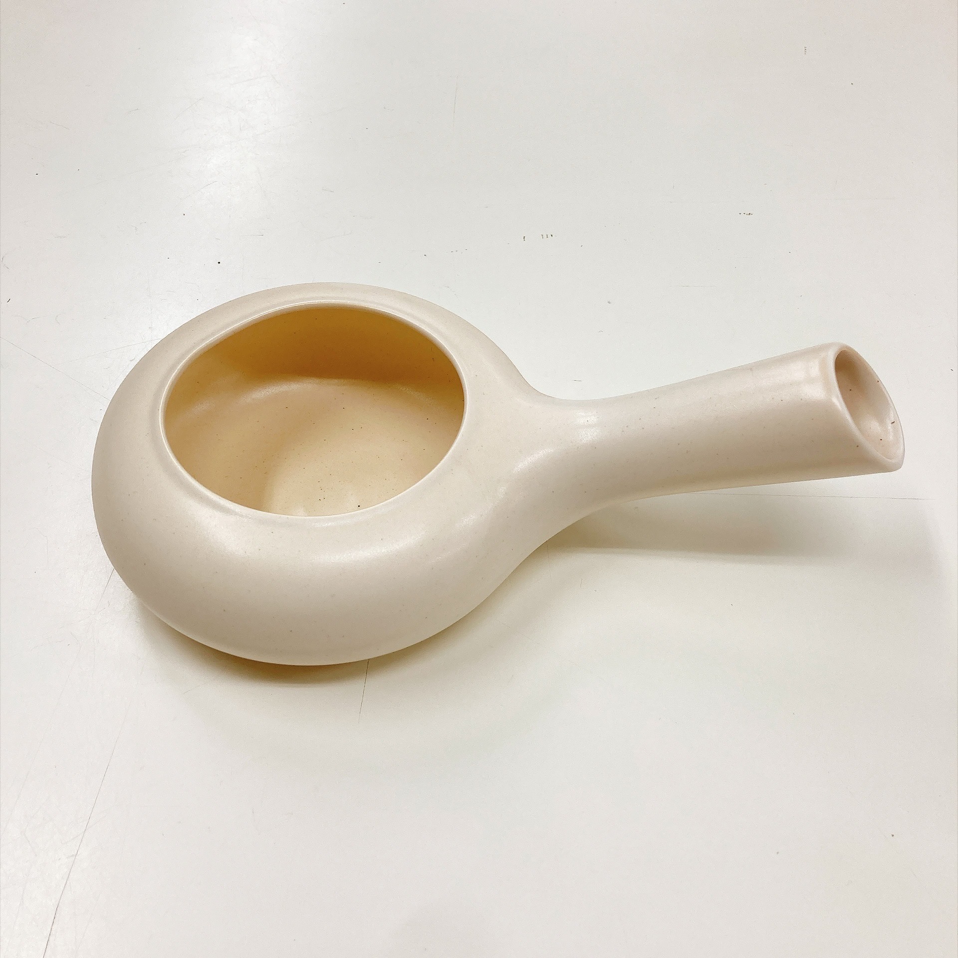 常滑焼 マルチ 焙烙器 白色（ホーロク）（ほうじ器）（ホワイト）