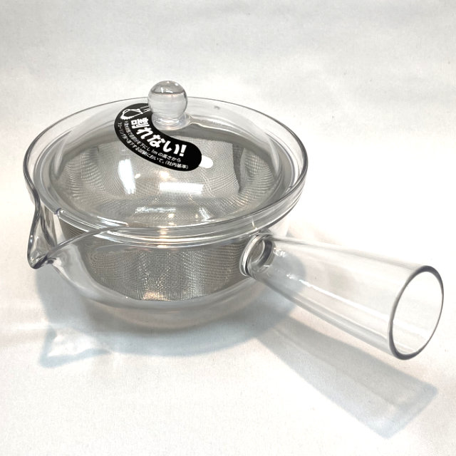 超軽量！ クリアティーポット ステンレスメッシュ 急須タイプ　 割れない急須 （容量260ml）