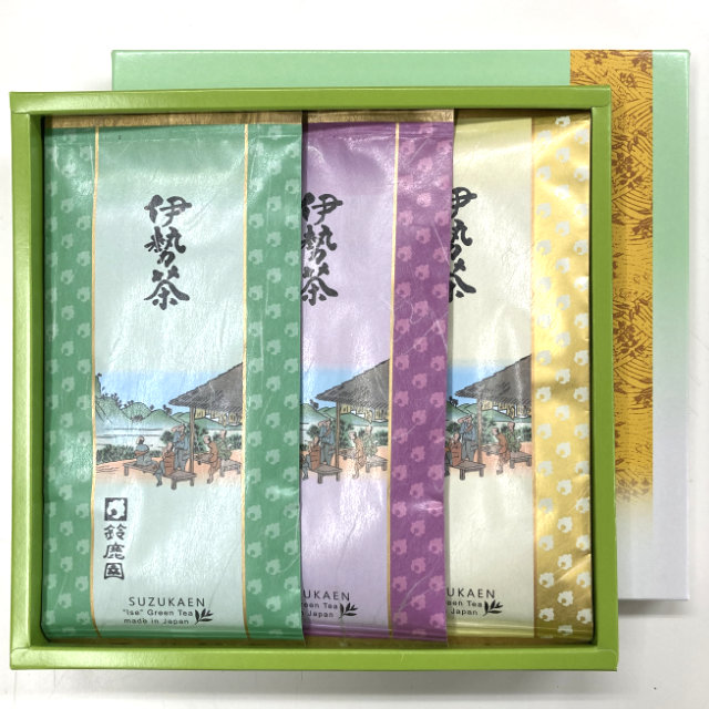 高級伊勢茶「夢ごこち」「味好み」「思いやり」各100g 箱入り セット