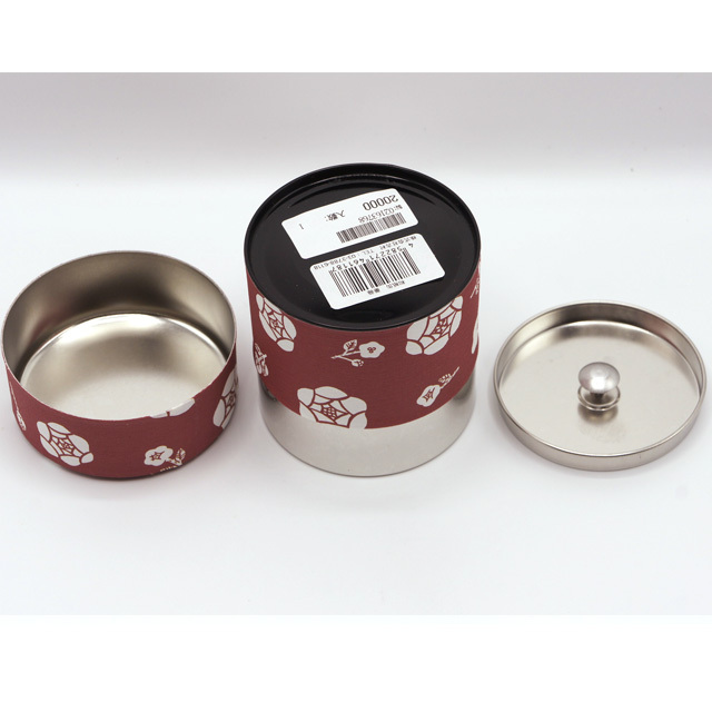 【専用】ペニンシュラ 茶葉100g×5缶 茶筒 （茶缶） バラ柄 和紙貼り缶（茶葉100g用）1個 鈴鹿園