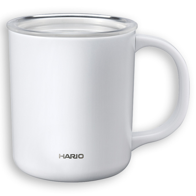 セラミックコーティング真空保温マグカップ 350ml ホワイト