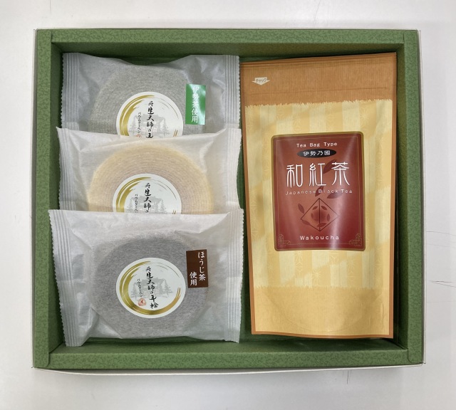 伊勢バウムクーヘン 3種・和紅茶ティーバッグ セット