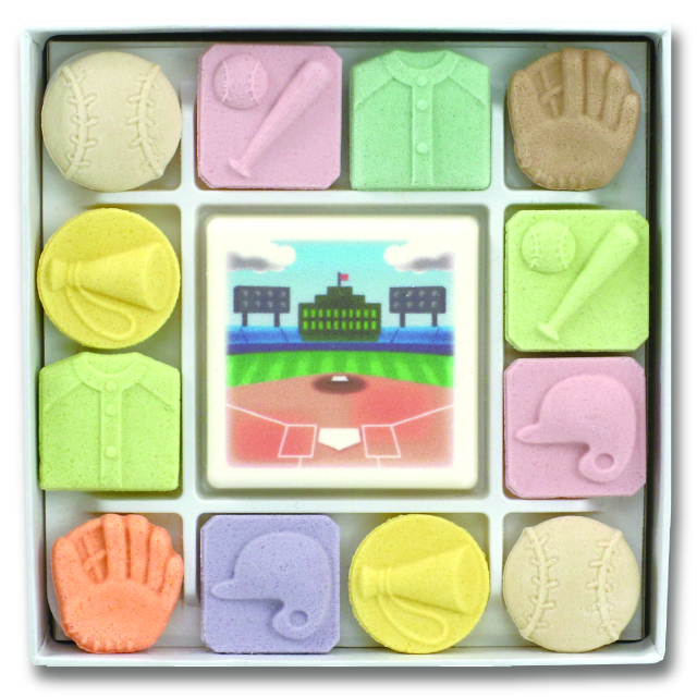 世界中の野球ファンに届け(^_^)/~  和三盆糖干菓子 「ベースボール和三宝」（Baseball Wasanbo）