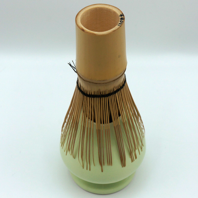 茶筅直し 緑色 陶器製 鈴鹿園