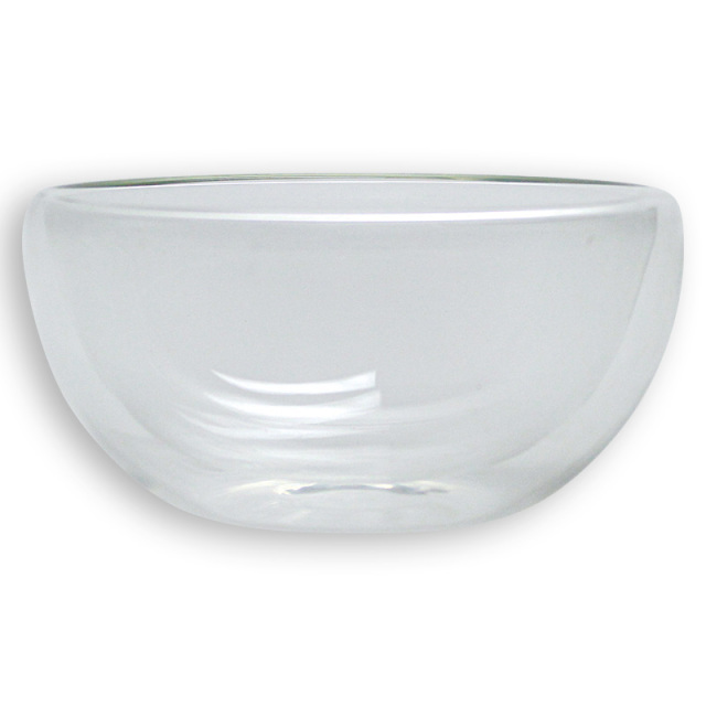 ダブルウォール ガラス 抹茶 茶碗　300ml　（もって熱くない、冷たくない茶碗）