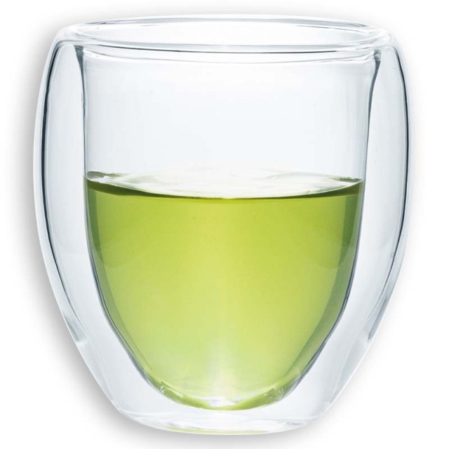 ダブルウォールグラス　200ml　（もって熱くない、冷たくないグラス）