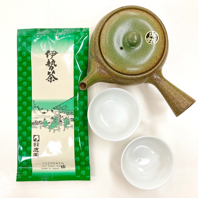 【オンライン講座付き】はじめて 急須 セット（オンライン講座30分・1番売れている お茶 伊勢の誉50ｇ・急須1個・湯のみ2個セット）