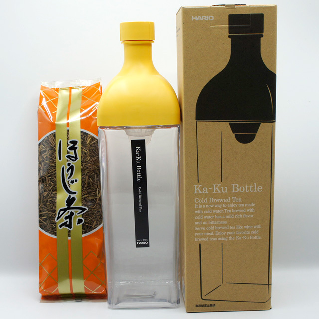 【カフェインレス】24時間365日おいしい伊勢茶生活 水出しほうじ茶 セット（カークボトル1200ml・くきほうじ茶）
