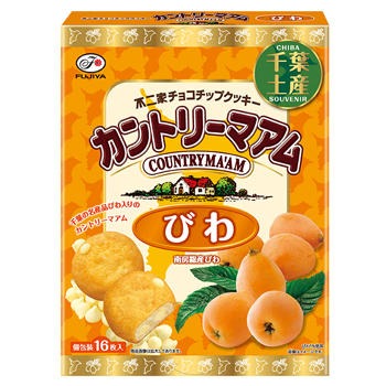 カントリーマアム 南房総産びわ 16枚入 千葉土産（不二家チョコチップクッキー）