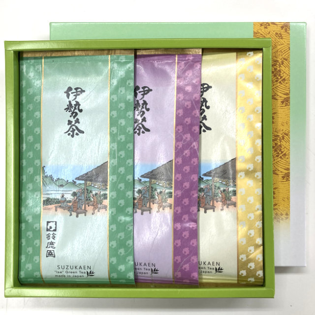 高級伊勢茶「夢ごこち」「味好み」「思いやり」各100g 箱入り セット