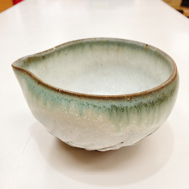 抹茶を点ててシェア！ 正村 アーティーチョーク 片口抹茶碗（美濃焼）