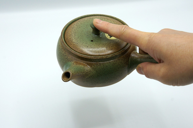 常滑焼き　手造り　横手急須 急須 240ml 常滑焼 凌 ティーポット 食器 せっ器 日本製 （ 横手