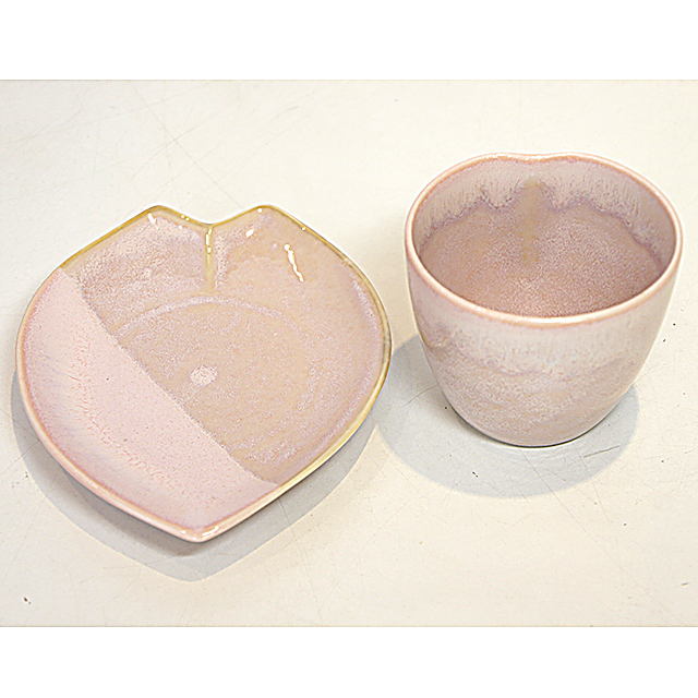 一服碗 桜（ソーサー付き湯のみ）（さくら湯呑 sakura 茶碗） 鈴鹿園