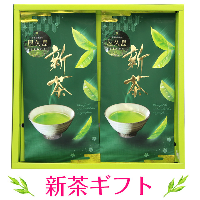 《新茶 ギフト》2026年 新茶 屋久島産 さえみどり 60g×2袋箱入りギフト