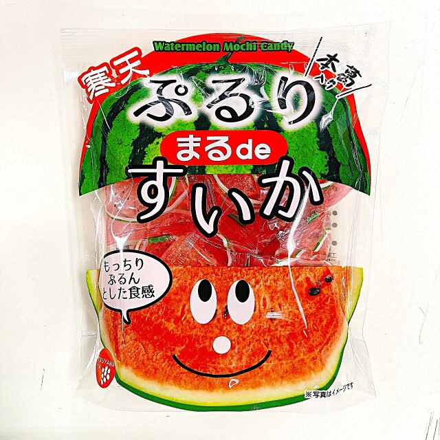 もっちり ぷるん とした食感！ 寒天 ぷるり まるｄｅ すいか 120ｇ（本葛入り）