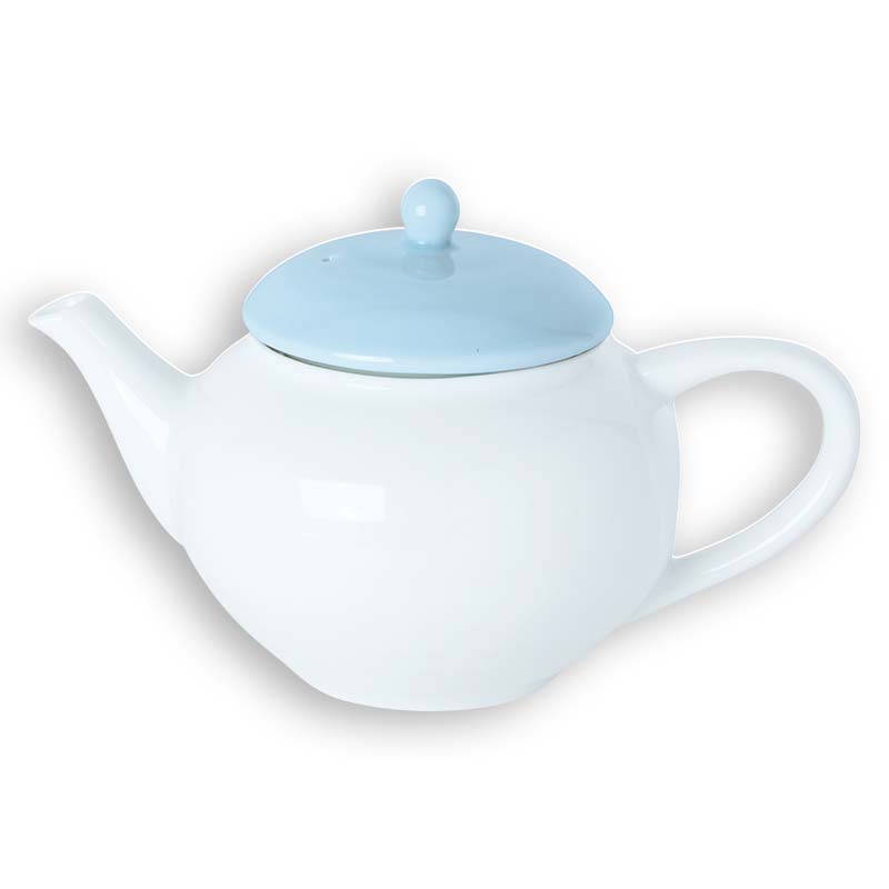 ティーポット（蓋ブルー）