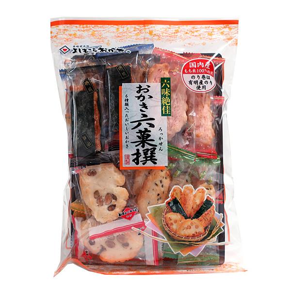 国内産もち米100％使用 六味絶佳　おかき六菓撰