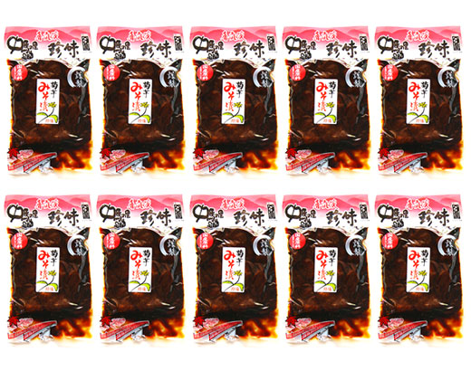 送料無料!! 菊芋味噌漬210g　香嵐渓珍味×10袋