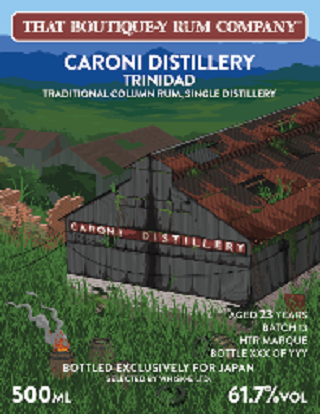 ブティックウイスキーカンパニー10周年記念ボトル　カロニ　バッチ13　23年　61.7度　500ｍｌ　正規品