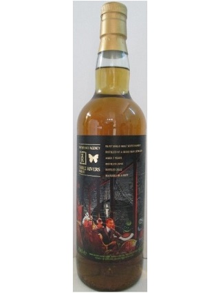 ウイスキーエージェンシー＆スリーリバーズ ジョイントボトリング　「アートワーク」　シークレットアイラ2014　7年