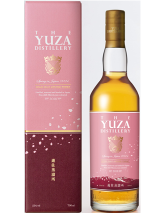 遊佐蒸留所　YUZA 　シングルモルト ジャパニーズウイスキー　YUZA Spring in Japan 2024　55度　700ｍｌ　正規品