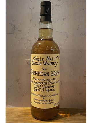 ドーノッホ蒸留所トンプソンブラザーズ　グレンギリー2012　11年　48.5度　700ｍｌ　正規品