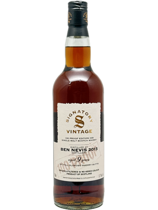 シグナトリーヴィンテージ　100プルーフ　ベンネヴィス2015　9年　57.1度　700ｍｌ　正規品