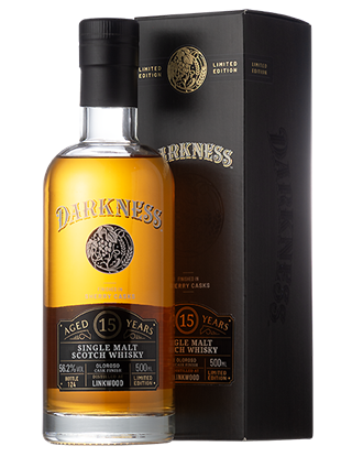 DARKNESS 15年 シングルモルトウイスキー 500ml 予約商品のため下記※参照】ダークネス リンクウッド15年 56.2度