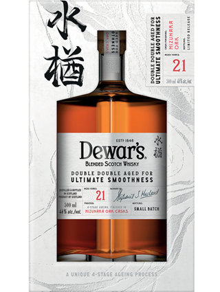 予約商品のため下記※参照】デュワーズ ダブルダブル21年ミズナラ