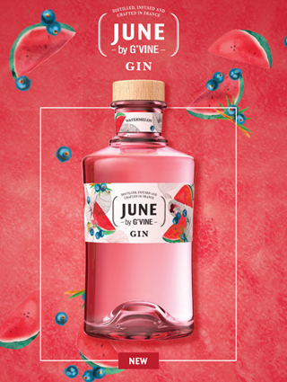 ジューン　ウォーターメロン（スイカ）by ｇ’ヴァイン・ジン　37.5度　700ｍｌ　正規品