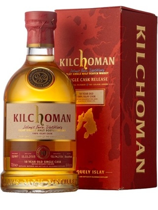 キルホーマン2015　100％アイラ　バーボンバレル　10年　56.4度　700ml　正規品