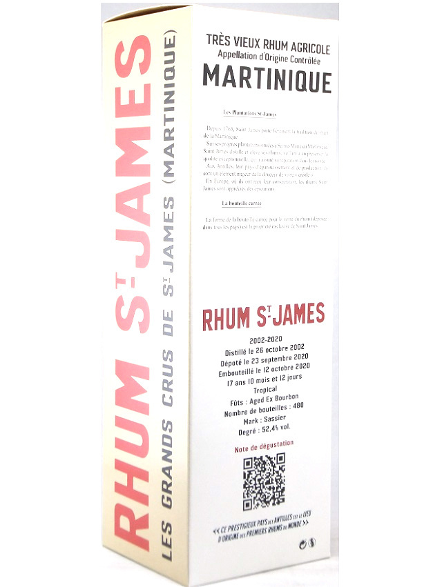 セントジェームス　17年 2002　52.4度　for コーマン コリンズ