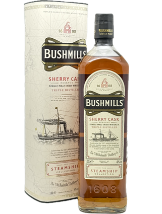 ブッシュミルズ　スチームシップ　シェリーカスク　1L　40度　1000ｍｌ　並行輸入品